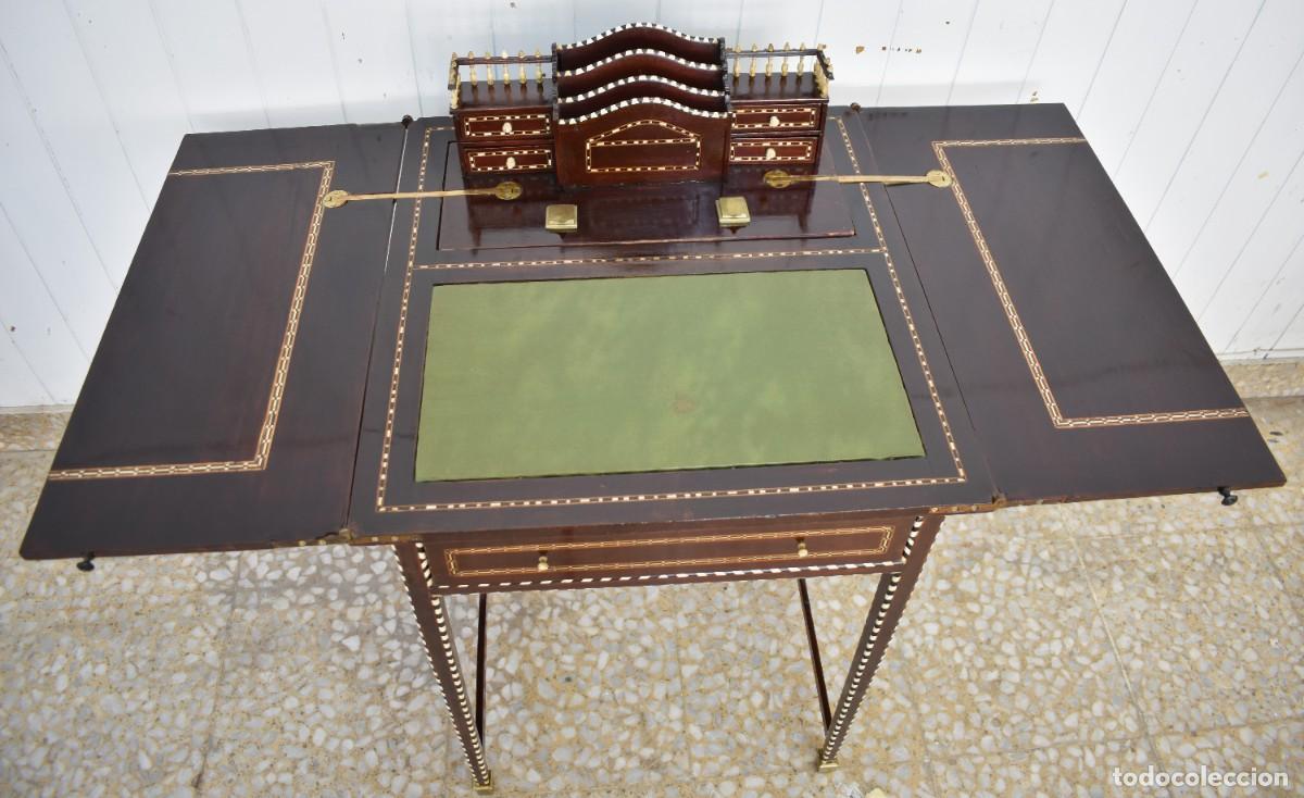 Antig&uuml;edades: MESA ESCRITORIO DE TARACEA - Foto 7