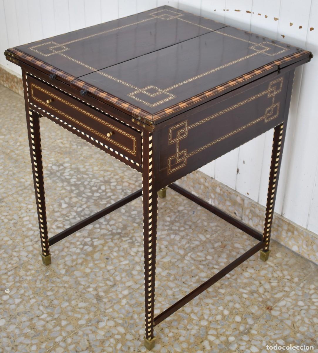 Antig&uuml;edades: MESA ESCRITORIO DE TARACEA - Foto 9