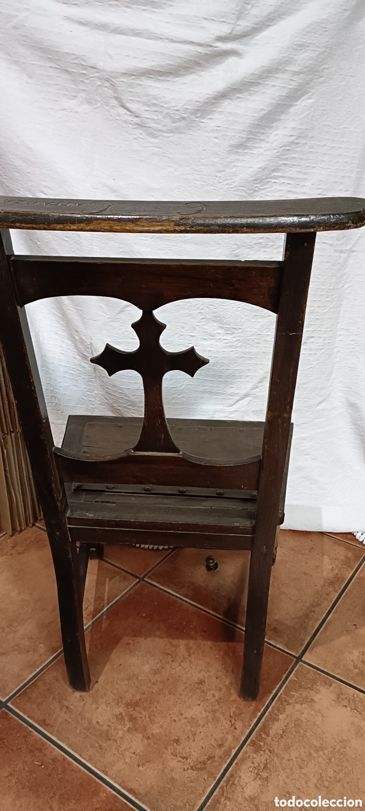 Antig&uuml;edades: Reclinatorio, iglesia antiguo - Foto 6