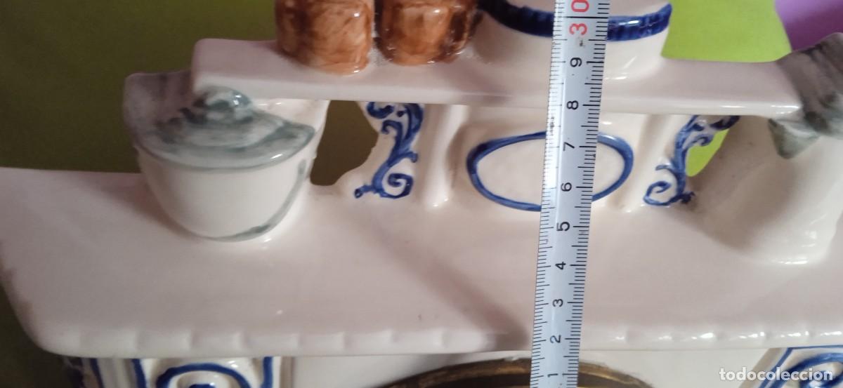 Antig&uuml;edades: RELOJ DE COCINA DE CERAMICA - Foto 4