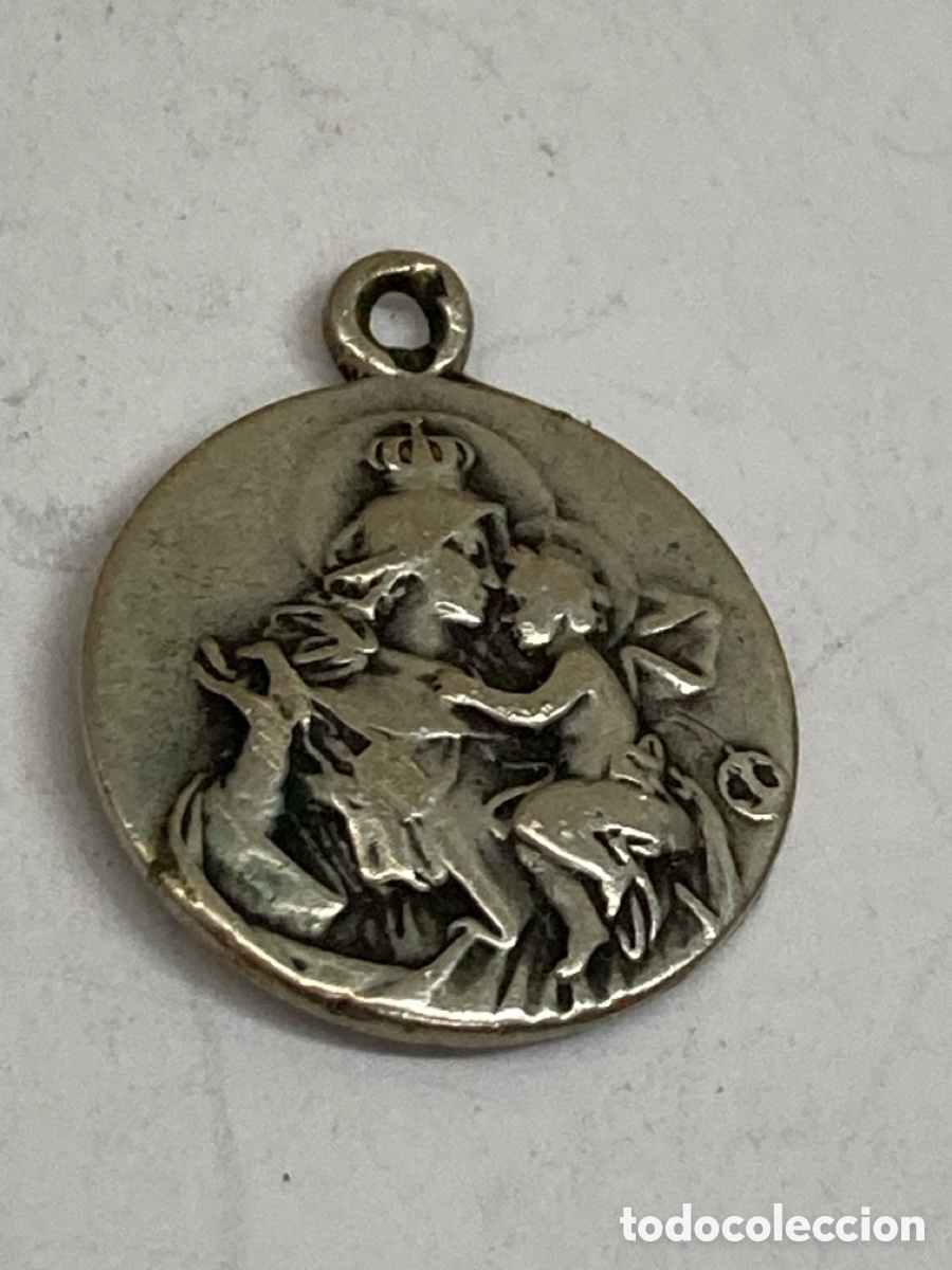 Antig&uuml;edades: Medalla de plata religiosa C130 - Foto 1