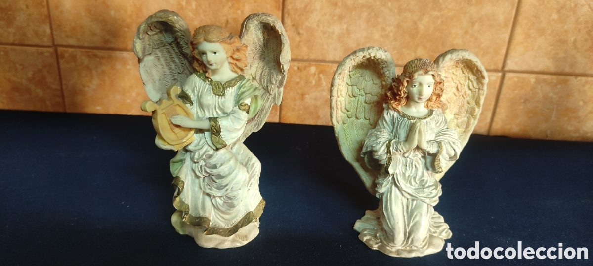 Antig&uuml;edades: FIGURAS DE ANGELES EN RESINA - Foto 1
