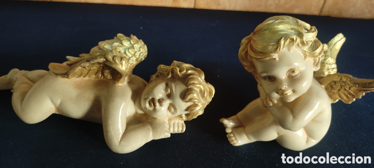 Antig&uuml;edades: PAREJA DE QUERUBINES DE MARMOLINA - Foto 7