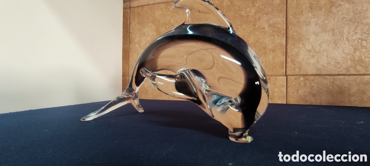Antig&uuml;edades: FIGURA DELFIN CRISTAL DE MURANO - Foto 5