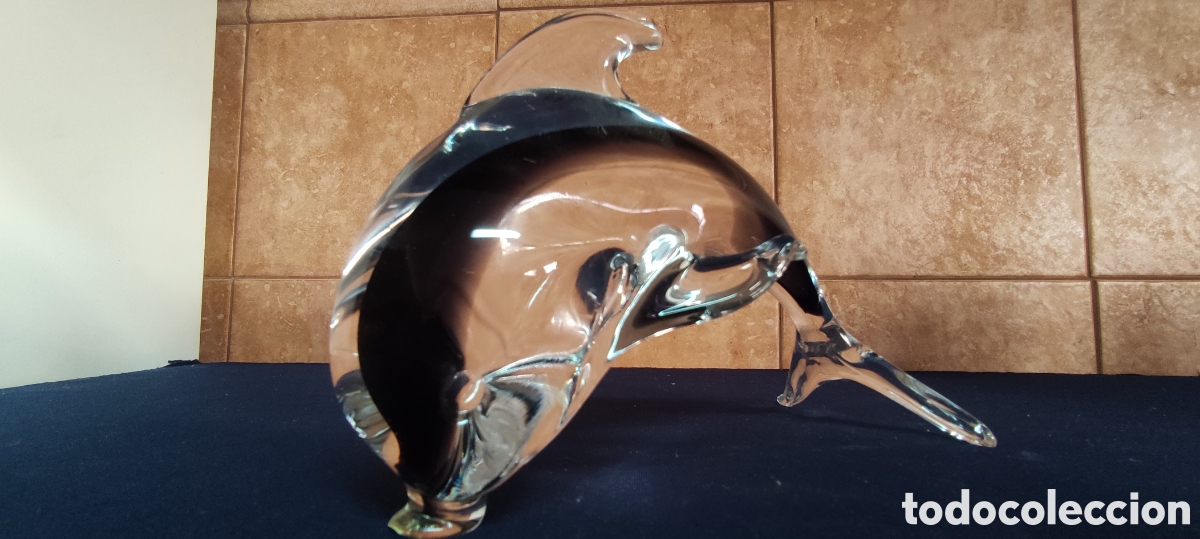 Antig&uuml;edades: FIGURA DELFIN CRISTAL DE MURANO - Foto 6