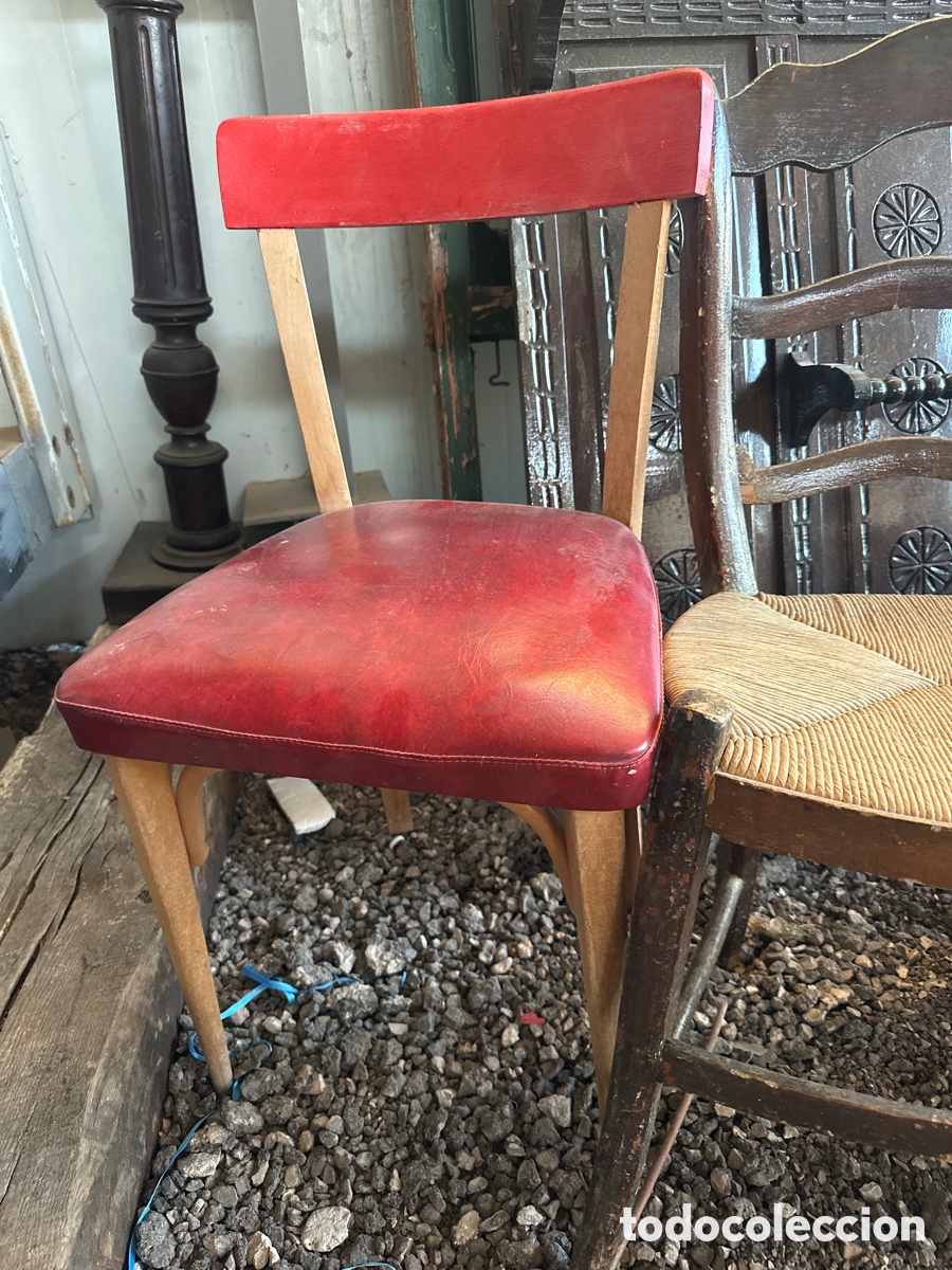 Antig&uuml;edades: Lote de sillas de madera - Foto 2