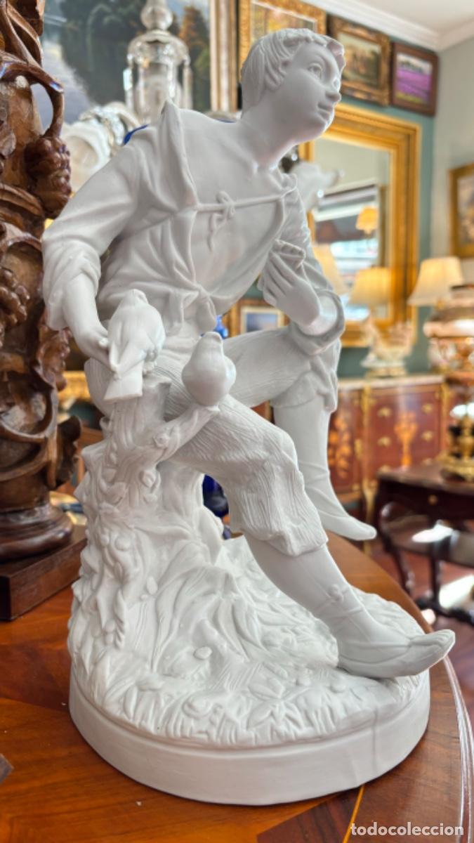 Antig&uuml;edades: Delicada. Figura de Biscuit antigua - Foto 3