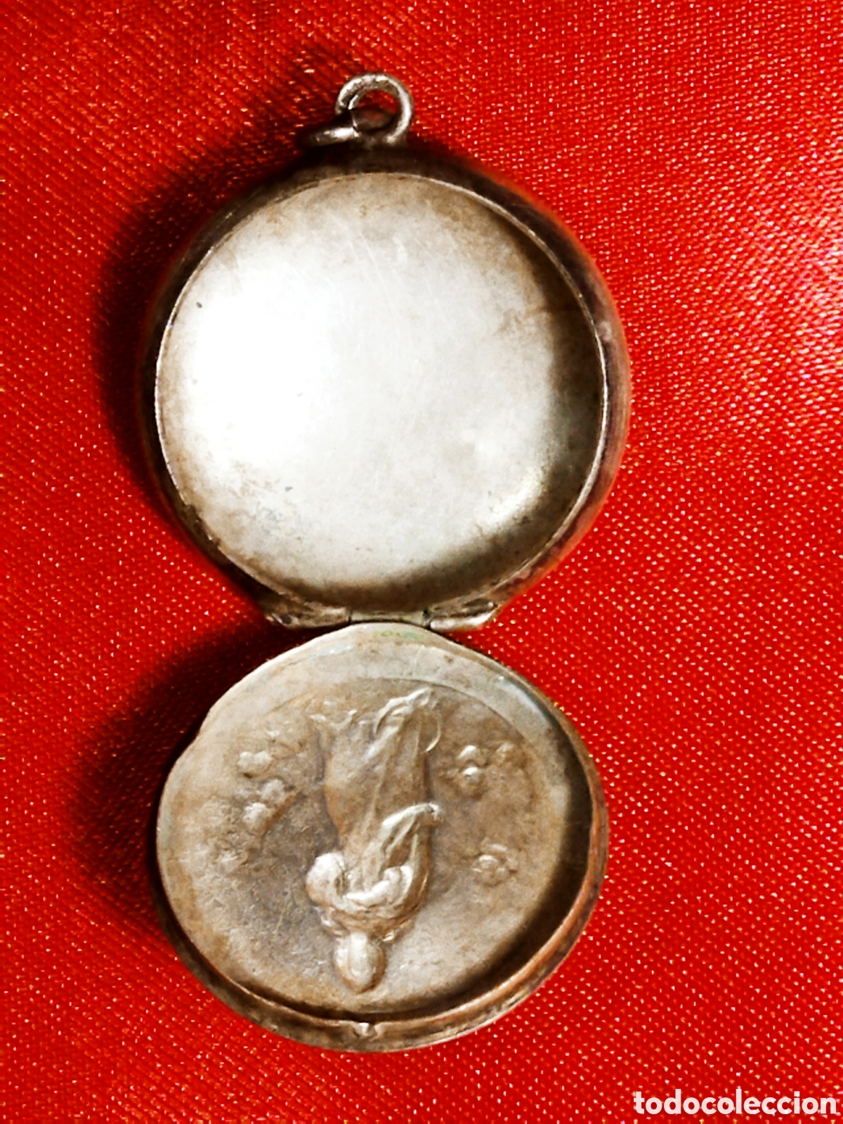 Antig&uuml;edades: Relicario plata antiguo - Foto 2