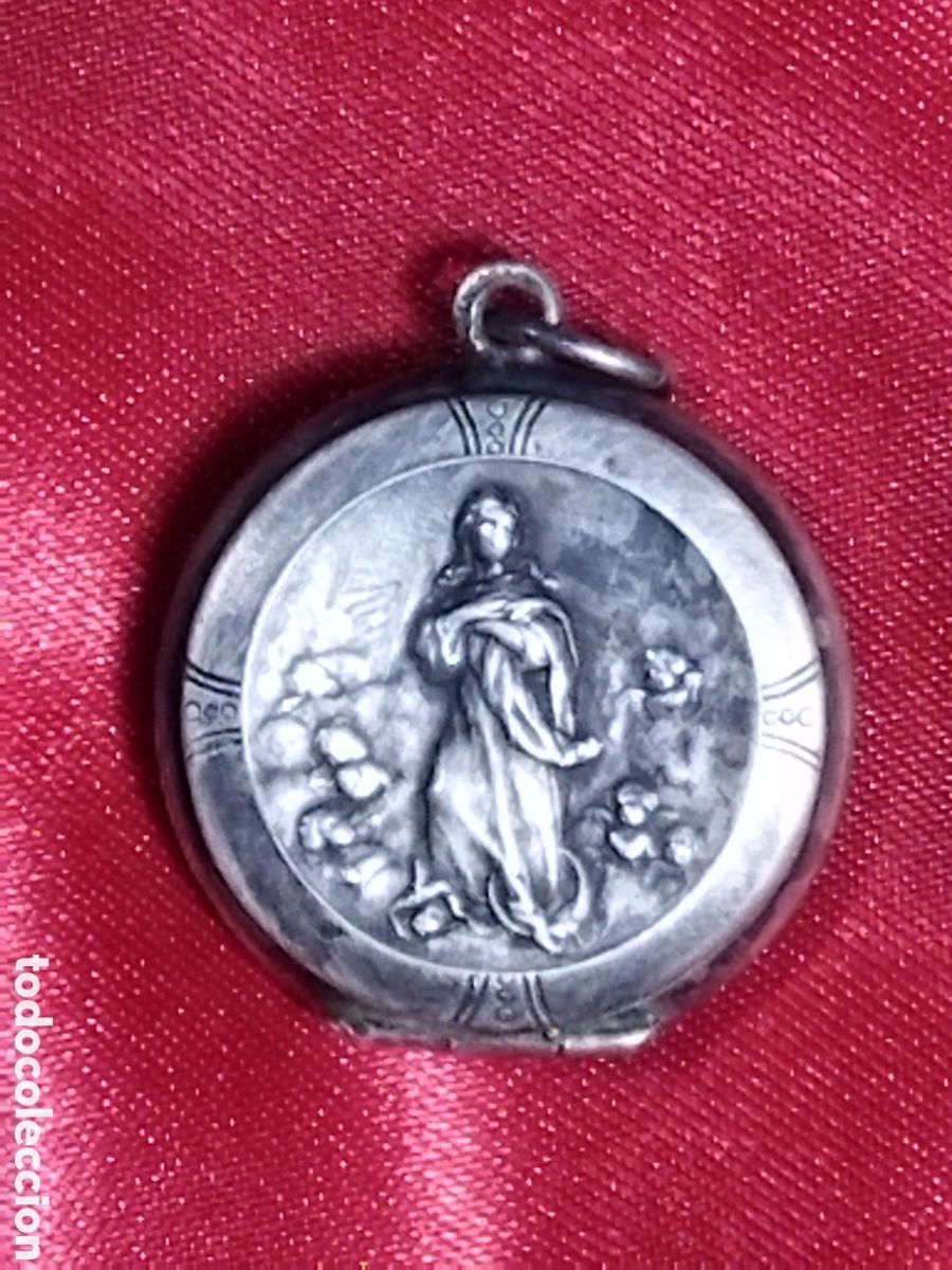 Antig&uuml;edades: Relicario plata antiguo - Foto 1