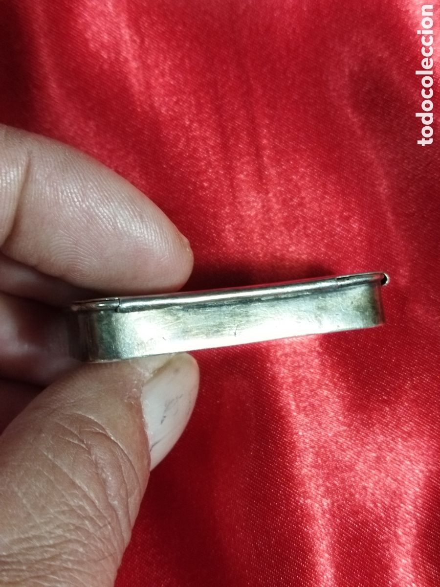 Antig&uuml;edades: Pastillero plata vintage - Foto 3