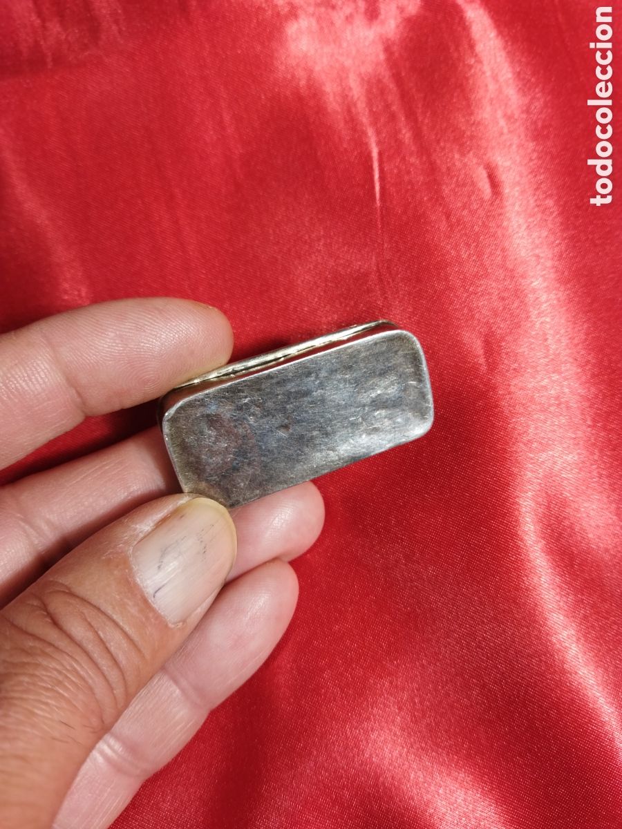 Antig&uuml;edades: Pastillero plata vintage - Foto 6