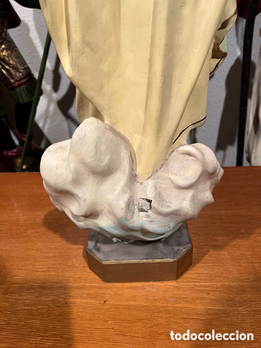 Antig&uuml;edades: SAGRADO CORAZ&Oacute;N JES&Uacute;S , OLOT, 65 CENTIMETROS - Foto 6