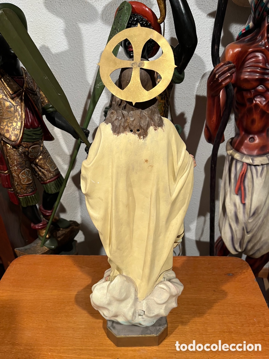 Antig&uuml;edades: SAGRADO CORAZ&Oacute;N JES&Uacute;S , OLOT, 65 CENTIMETROS - Foto 8