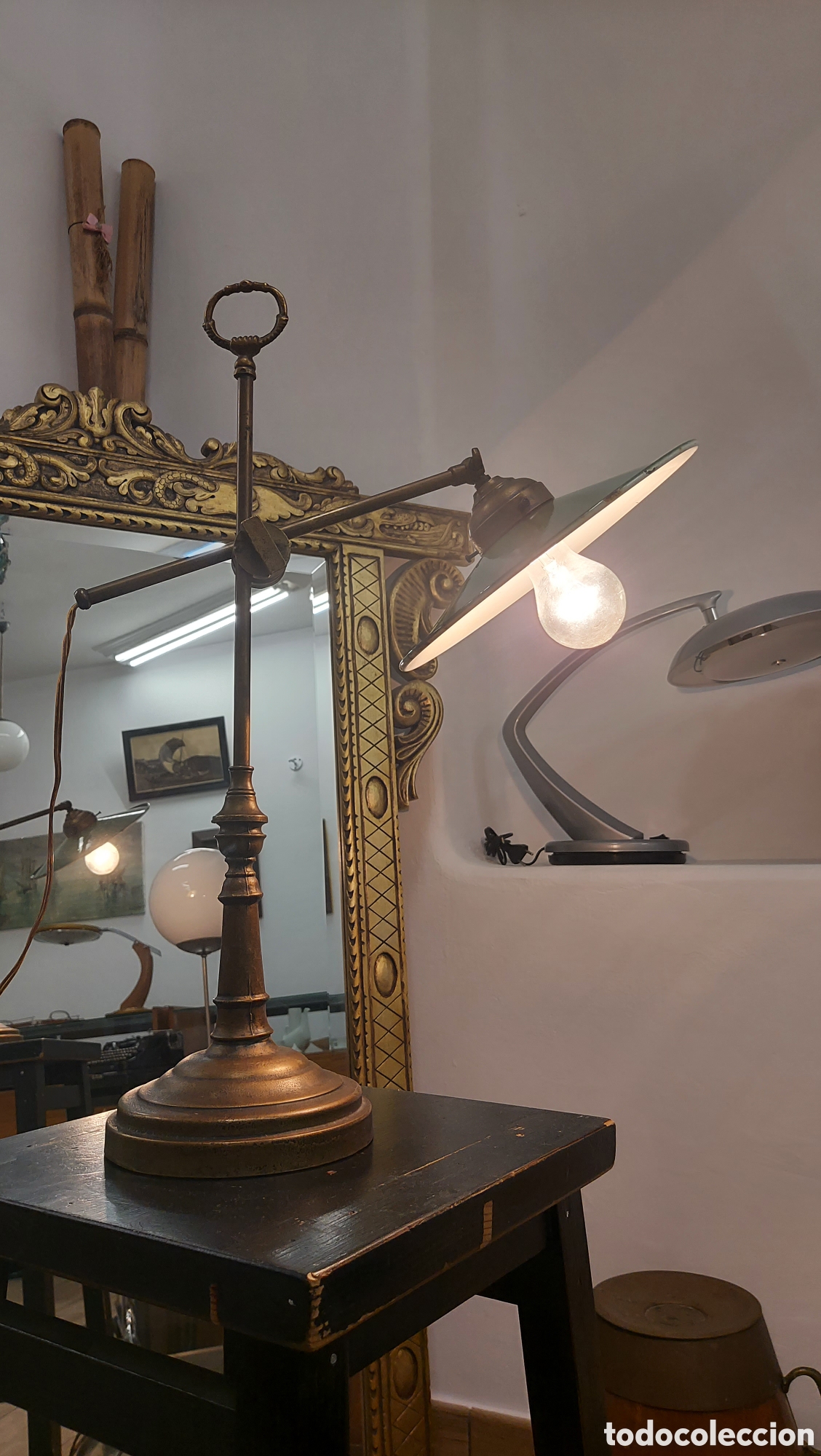 Antig&uuml;edades: L&aacute;mpara de despacho Art Dec&oacute; - Foto 1
