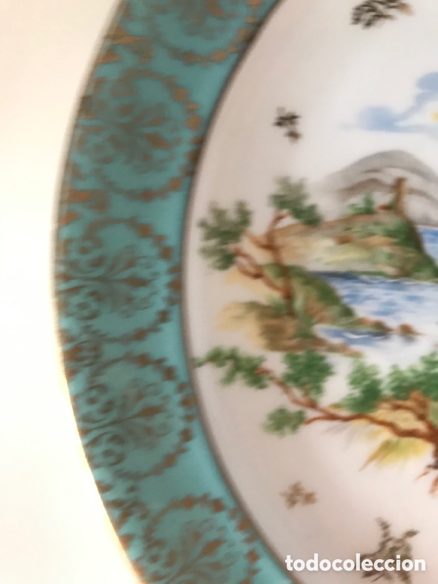 Antig&uuml;edades: Plato de porcelana LIMOGES - Foto 2