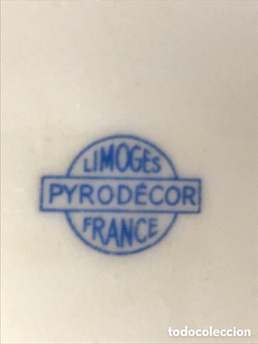 Antig&uuml;edades: Plato de porcelana LIMOGES - Foto 3
