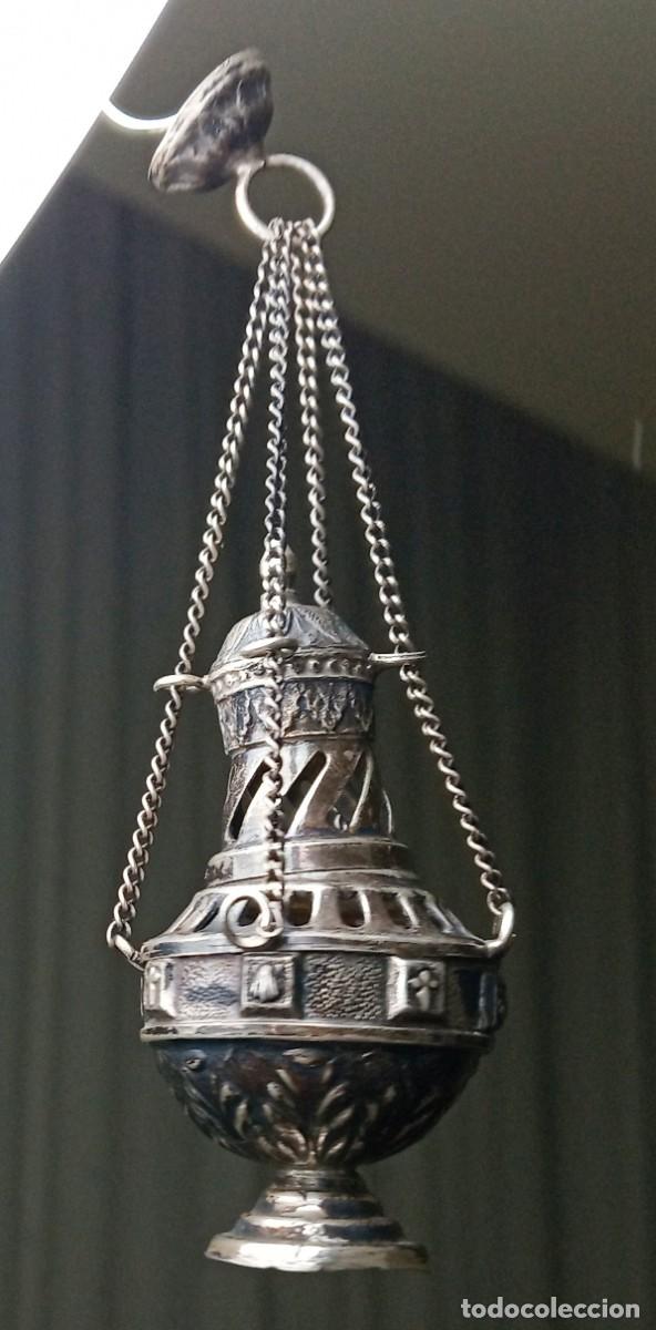 Antig&uuml;edades: Botafumeiro de plata compostelano - Foto 2