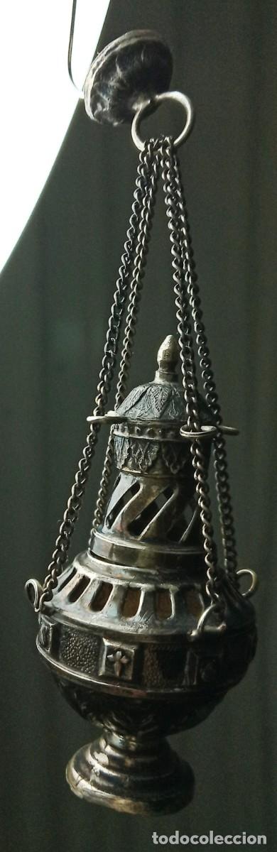 Antig&uuml;edades: Botafumeiro de plata compostelano - Foto 5