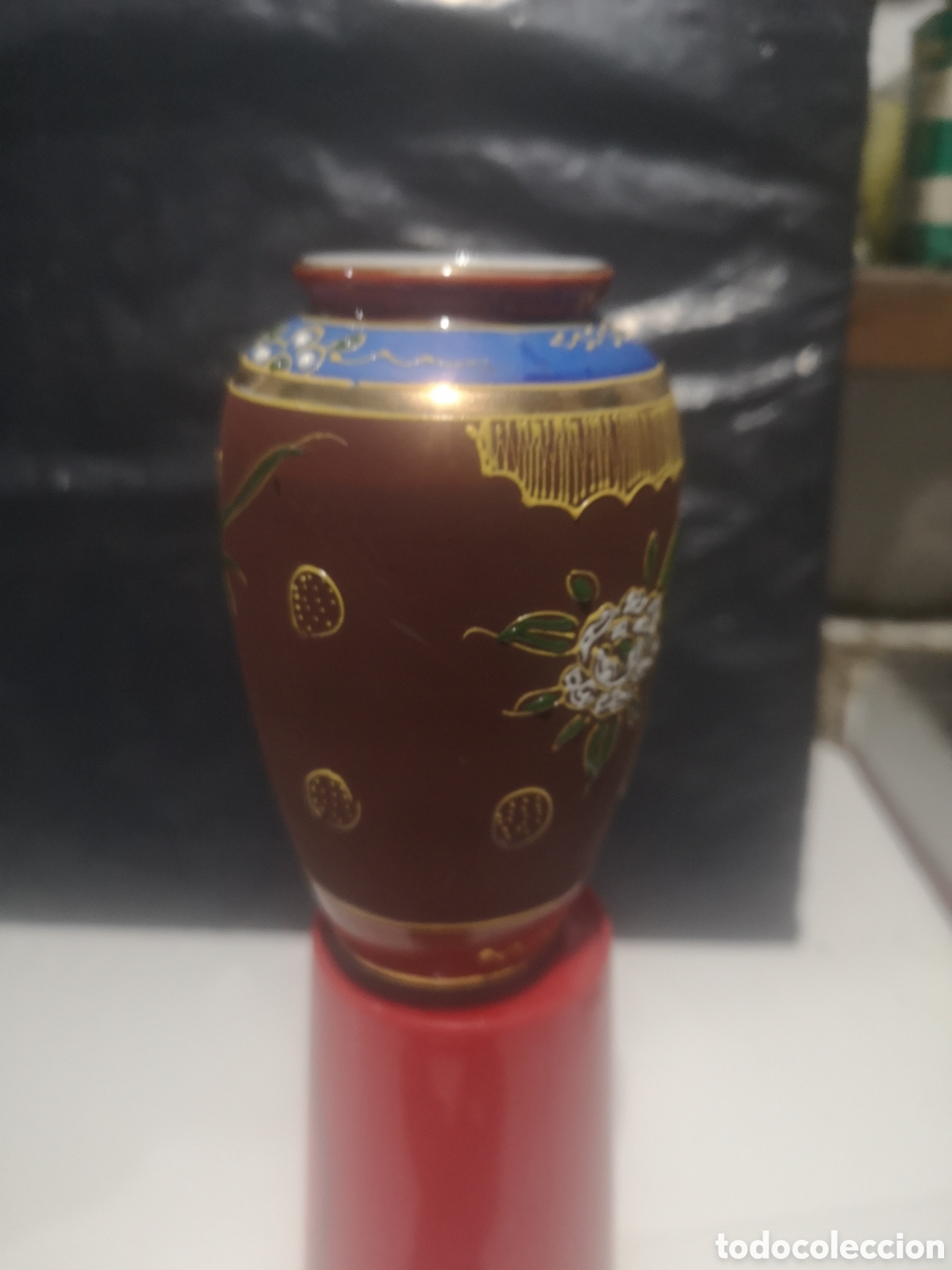 Antig&uuml;edades: 3 TARROS PORCELANA CHINA - Foto 3