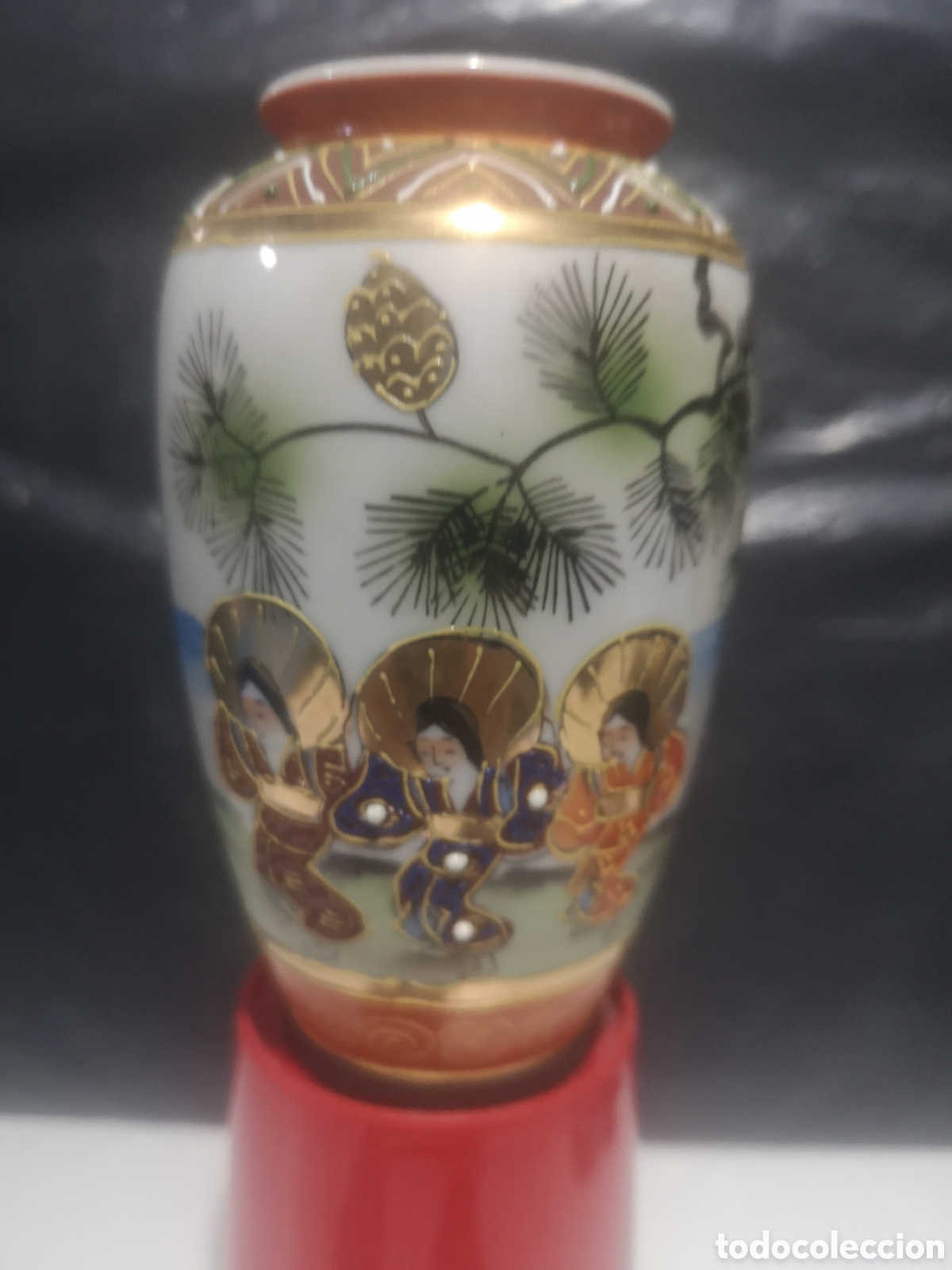 Antig&uuml;edades: 3 TARROS PORCELANA CHINA - Foto 6