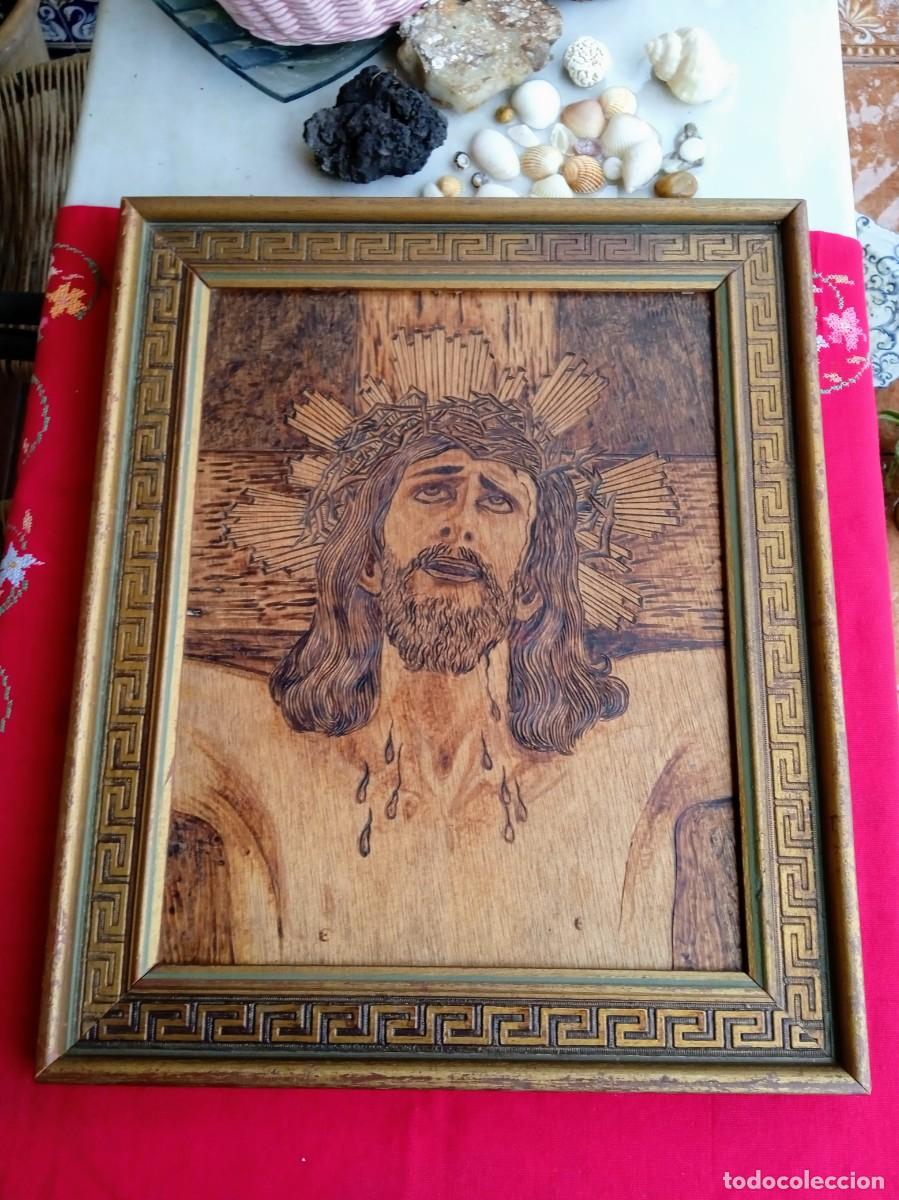Antig&uuml;edades: Cuadro con imagen de Cristo - Foto 1
