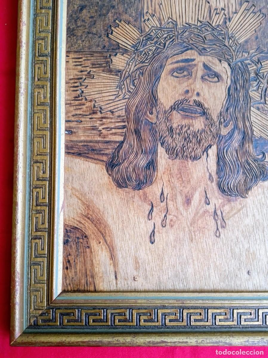 Antig&uuml;edades: Cuadro con imagen de Cristo - Foto 3