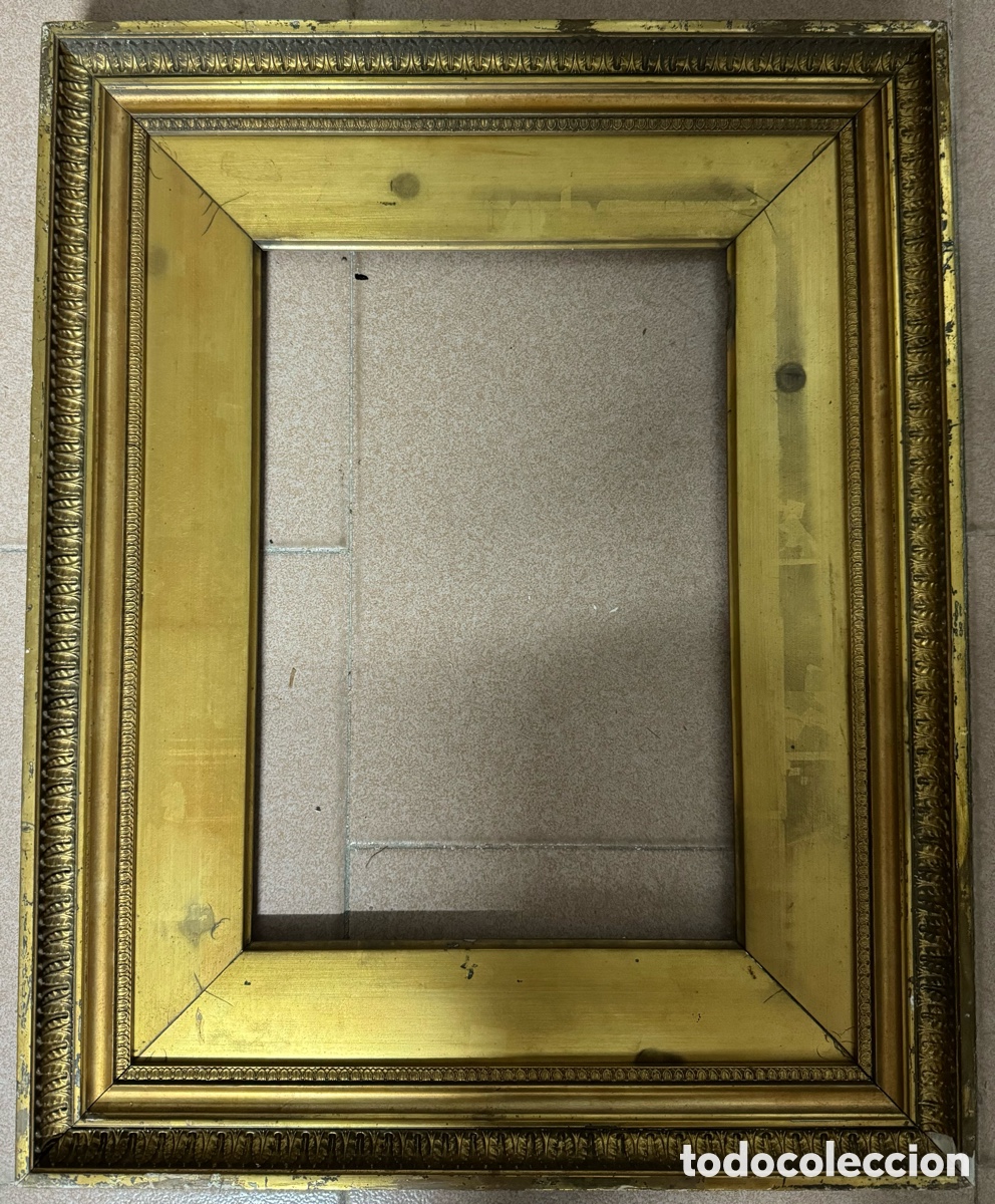 Antig&uuml;edades: Marco dorado del siglo XIX - Foto 1