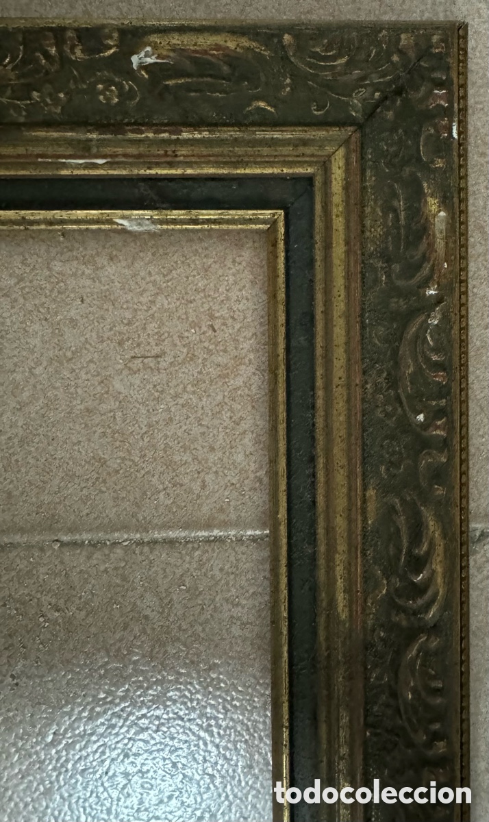 Antig&uuml;edades: Marco dorado del siglo XIX - Foto 2