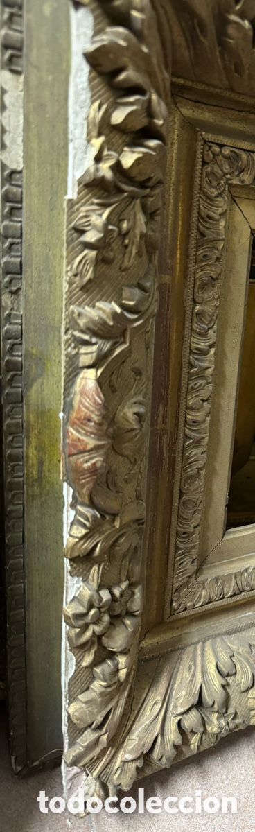 Antig&uuml;edades: Marco dorado del siglo XIX - Foto 7