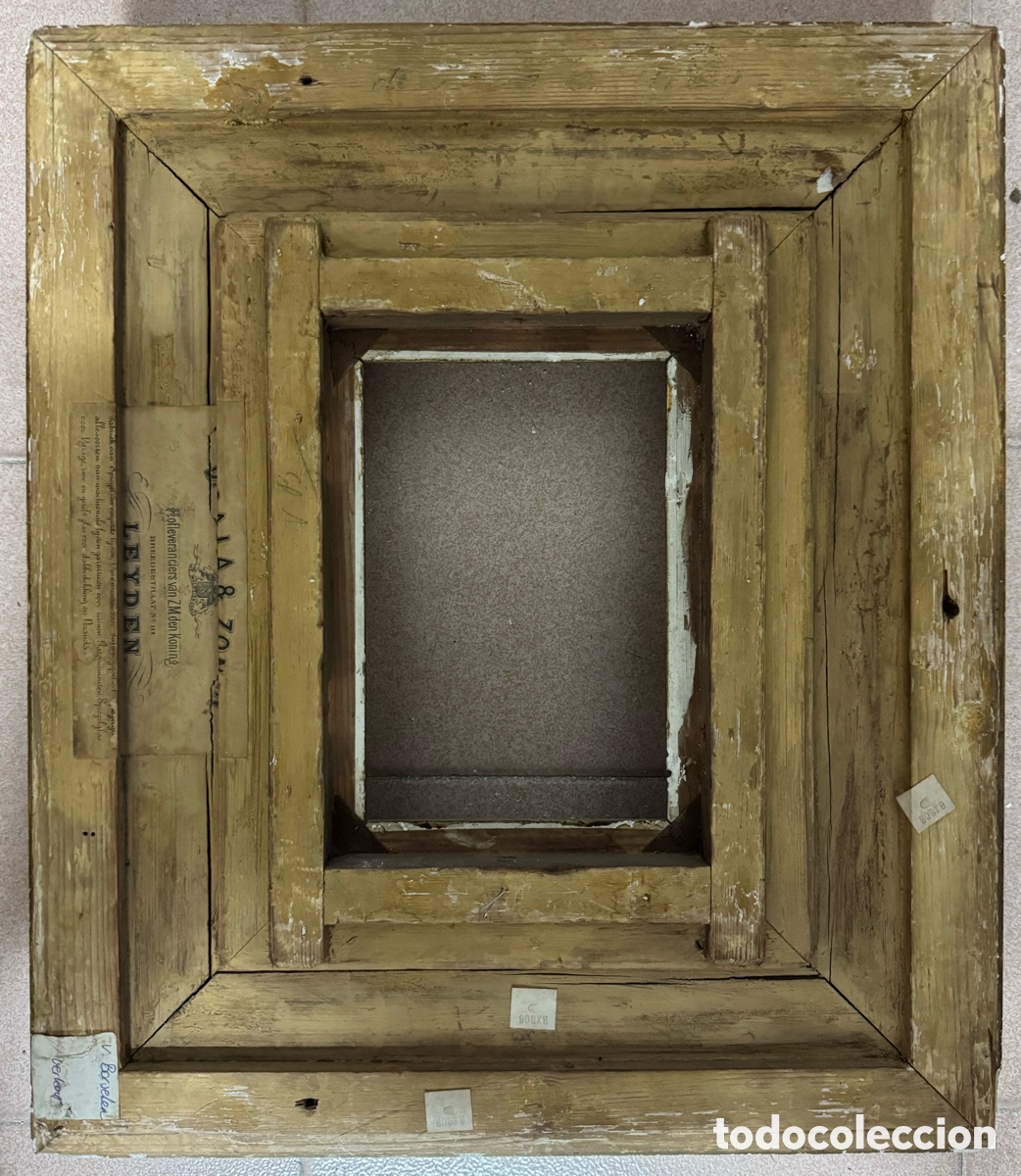 Antig&uuml;edades: Marco dorado del siglo XIX - Foto 8