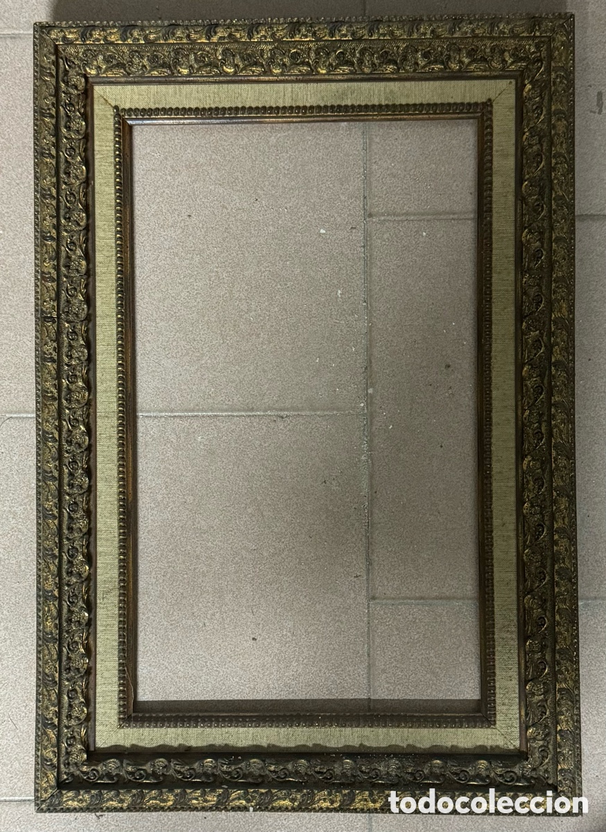 Antig&uuml;edades: Marco dorado del siglo XIX - Foto 1