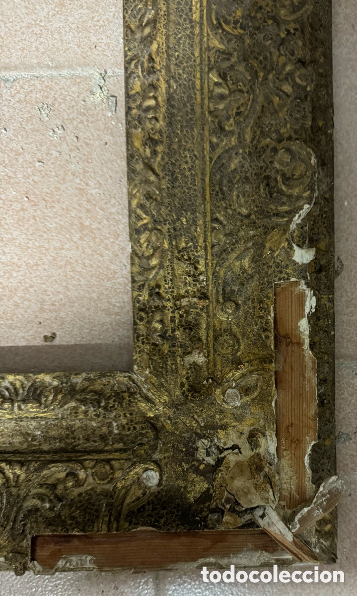 Antig&uuml;edades: Marco dorado del siglo XIX - Foto 5