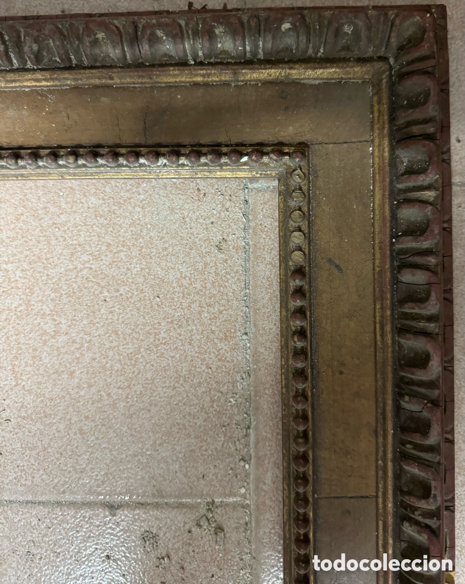 Antig&uuml;edades: Marco dorado del siglo XIX - Foto 2