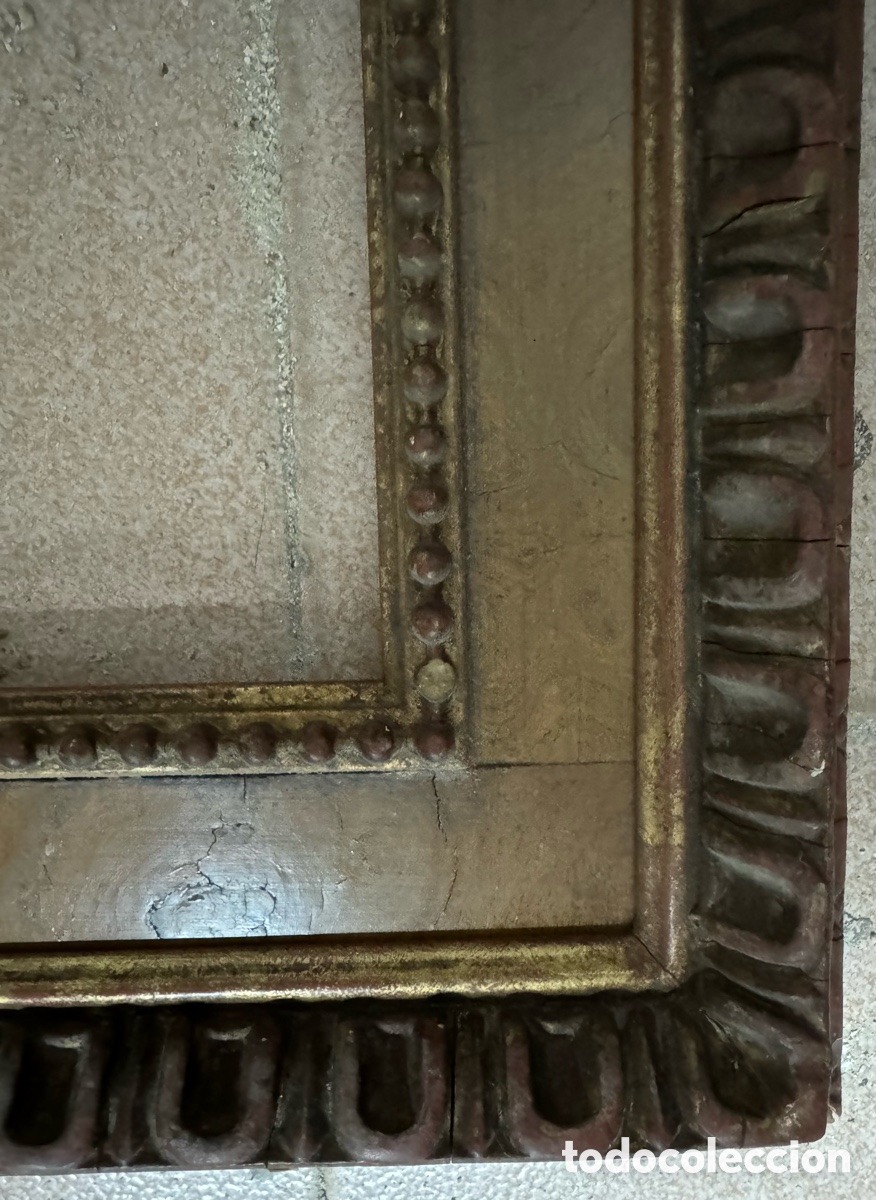 Antig&uuml;edades: Marco dorado del siglo XIX - Foto 5