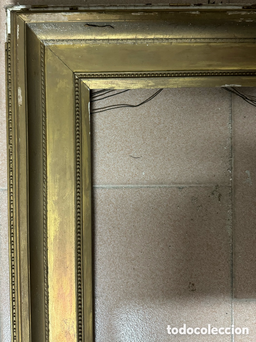 Antig&uuml;edades: Marco dorado del siglo XIX - Foto 3