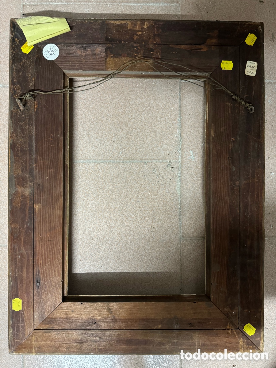Antig&uuml;edades: Marco dorado del siglo XIX - Foto 6