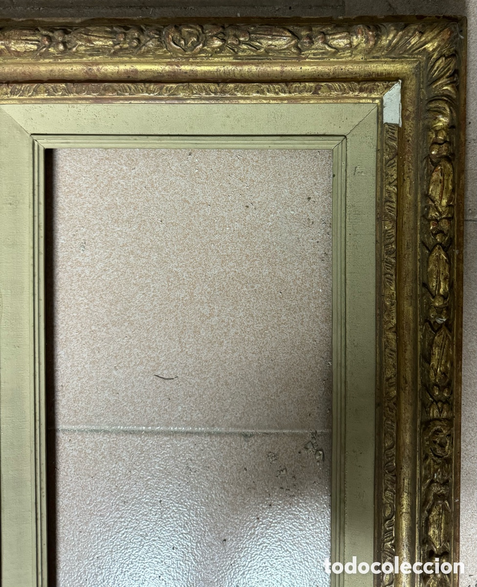 Antig&uuml;edades: Marco dorado del siglo XIX - Foto 2