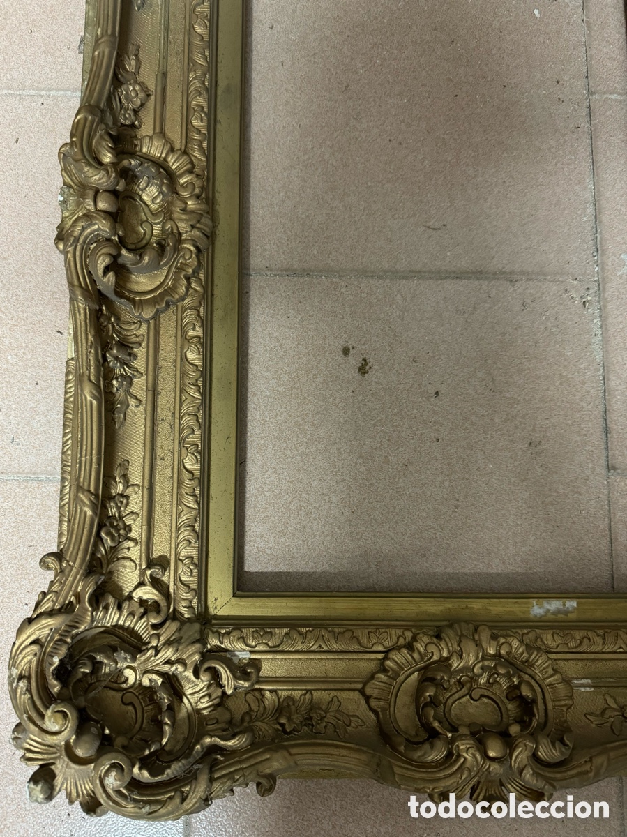Antig&uuml;edades: Marco dorado del siglo XIX - Foto 4