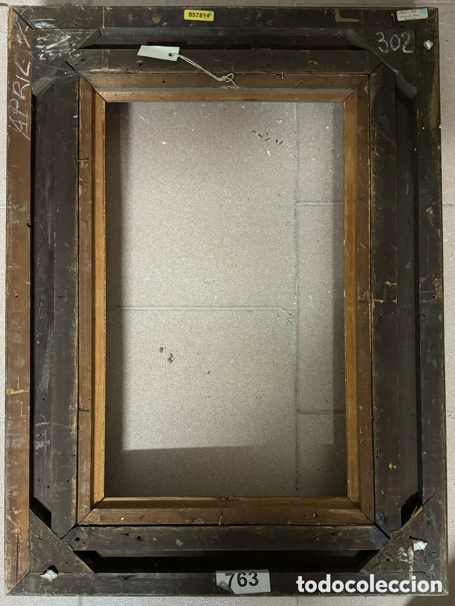 Antig&uuml;edades: Marco dorado del siglo XIX - Foto 6