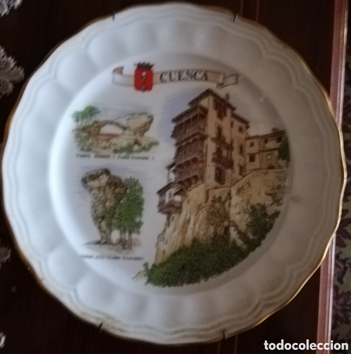 Antig&uuml;edades: PLATO PORCELANA CUENCA - Foto 1