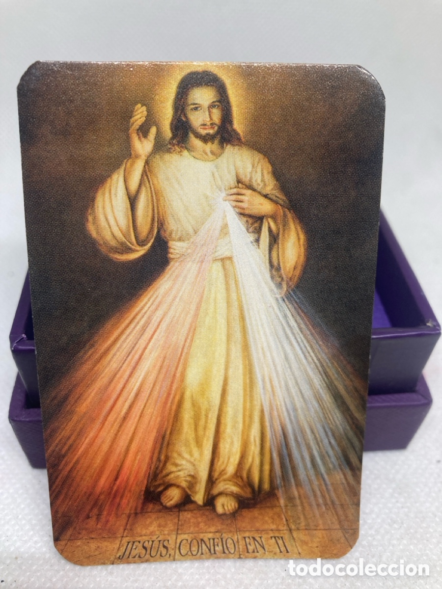Antig&uuml;edades: ESTAMPA DE JES&Uacute;S CONFI&Oacute; EN TI - Foto 1