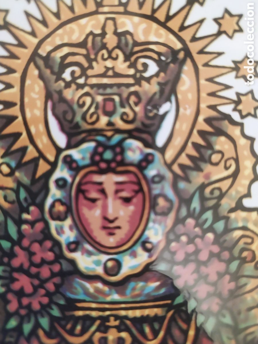 Antig&uuml;edades: Azulejo Virgen del Roc&iacute;o - Foto 2