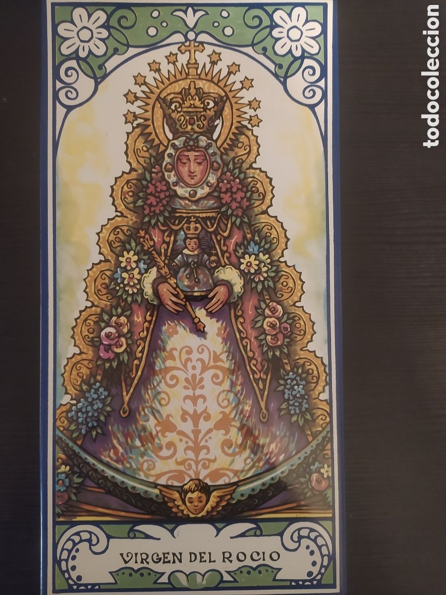 Antig&uuml;edades: Azulejo Virgen del Roc&iacute;o - Foto 1