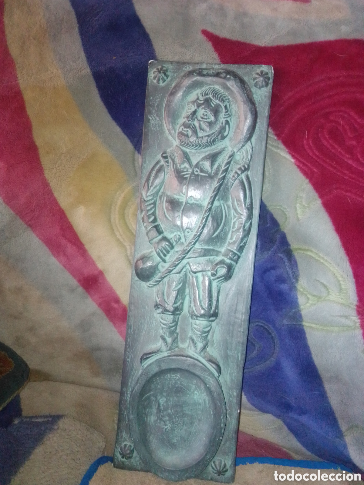 Antig&uuml;edades: Cuadro Sancho Panza del Quijote 46x14 - Foto 1
