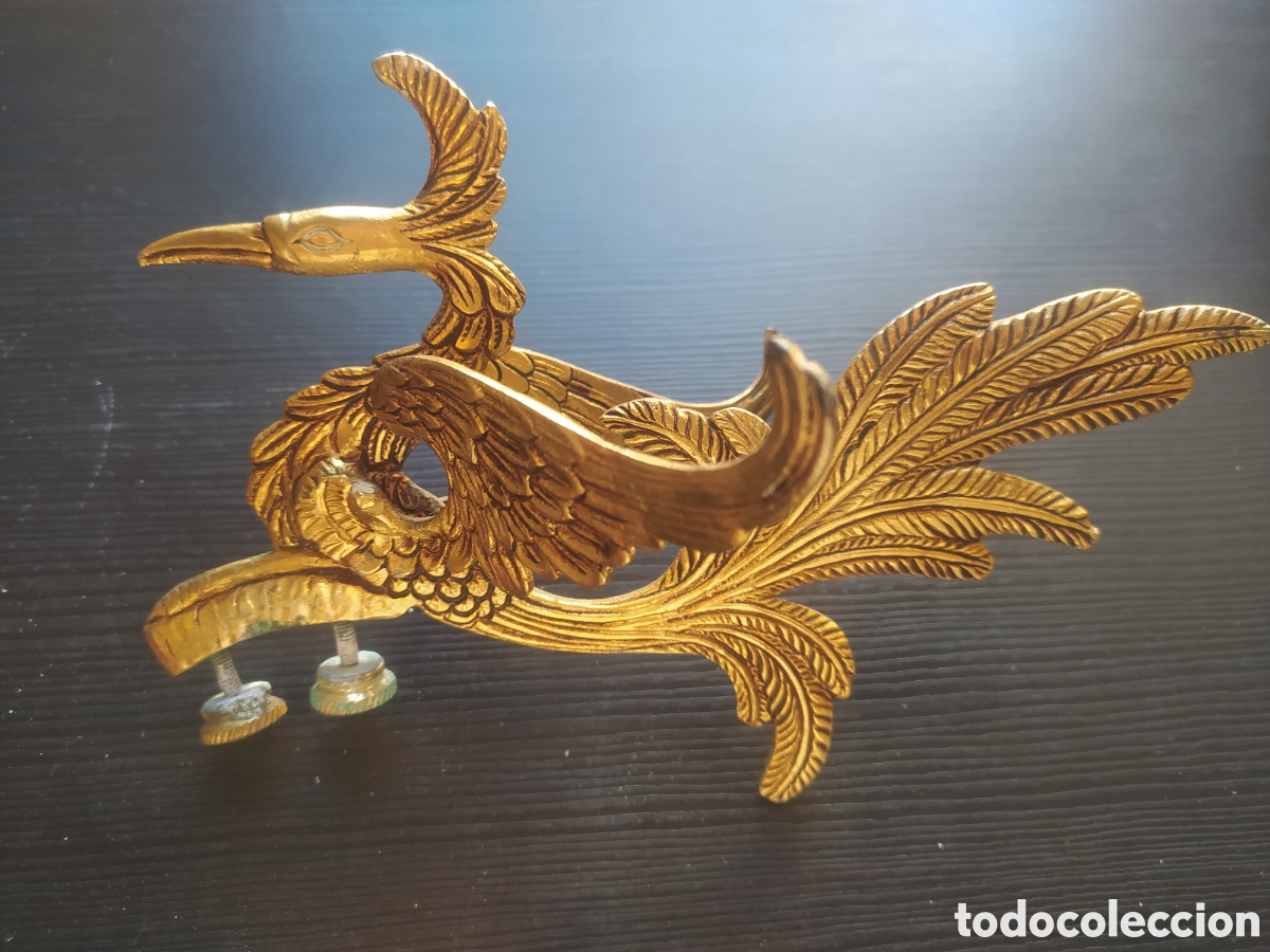 Antig&uuml;edades: Aves del para&iacute;so en bronce lat&oacute;n - Foto 2