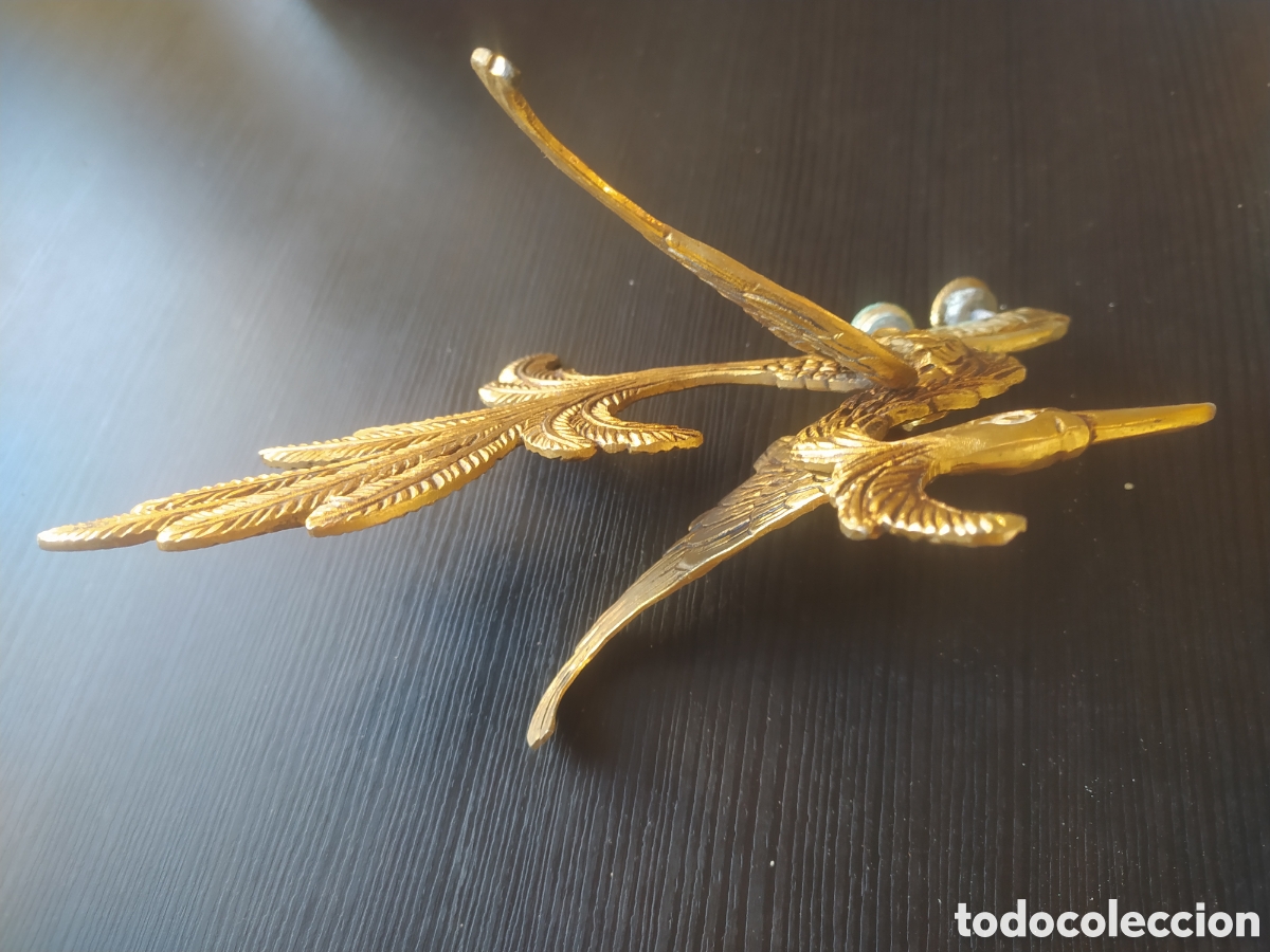Antig&uuml;edades: Aves del para&iacute;so en bronce lat&oacute;n - Foto 3