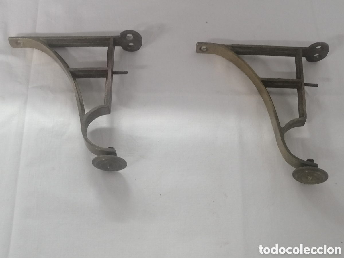 Antig&uuml;edades: Soportes de estante antiguos - Foto 4