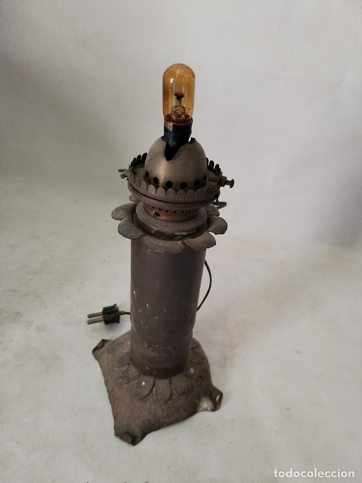Antig&uuml;edades: antigua lampara quinqu&eacute; - Foto 3