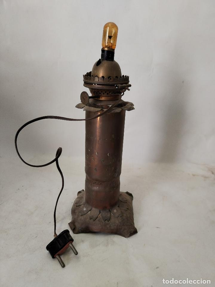 Antig&uuml;edades: antigua lampara quinqu&eacute; - Foto 5