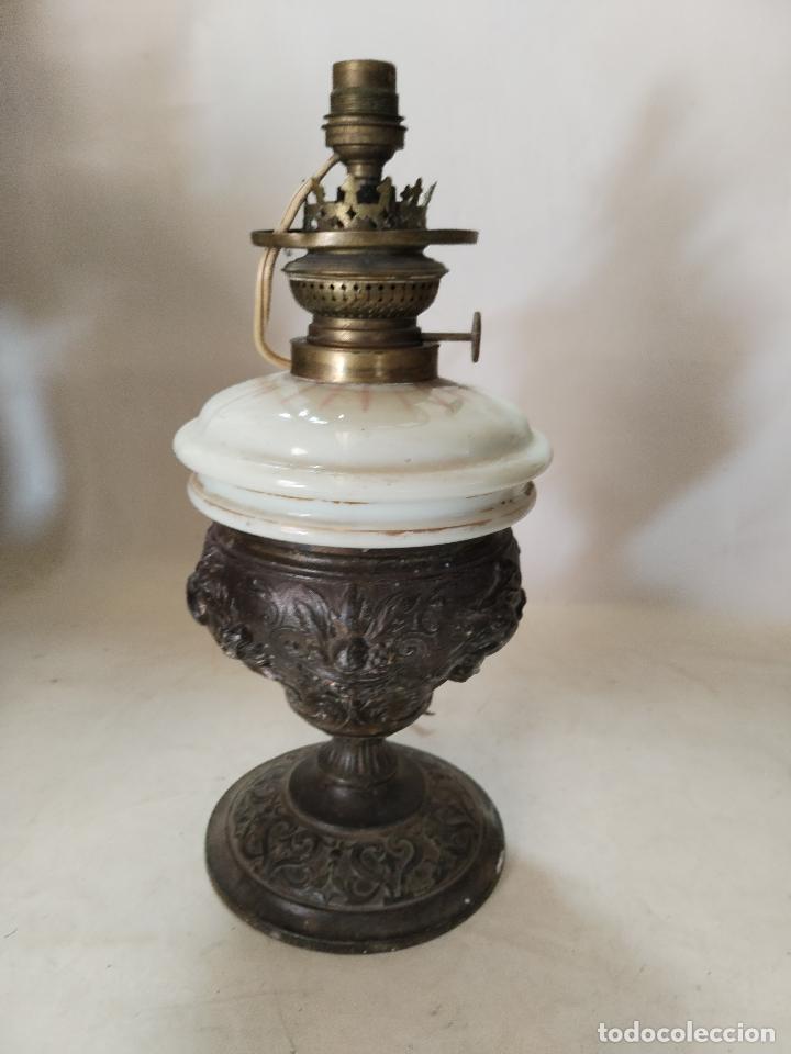 Antig&uuml;edades: antiguo quinque kosmos de calamina y opalina - Foto 4